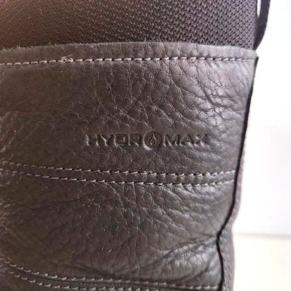 Ecco Winter Snow Boots | Women’s 7 | Black Leather, Lace Up, Rugged Sole - Picture 4 of 8